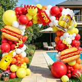 BBQ Balloon Arch Kit | Hot Dog, Ketchup, Mustard, Beer Party Decorations