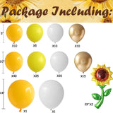 Sunflower Balloon Arch Kit | Yellow, White, Gold Party Decor
