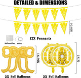 Yellow Lemonade Balloon Arch Kit | Lemon, Bow Foil Balloons, Banner
