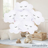 Smiling Cloud Balloons | 30 Inch Party Decorations (Set of 6)