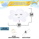 Smiling Cloud Balloons | 30 Inch Party Decorations (Set of 6)