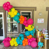 60pc Rainbow Balloons | 12 Inch Multicolor Latex Party Decor