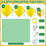Pineapple Balloon Kit | Gold Green Tropical Luau Party Decorations
