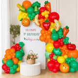 Fruit Vegetable Balloon Arch Kit | Tutti Frutti Birthday Party Garland