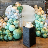 122pc Sage Green Brown Balloon Arch Kit | Neutral Safari Woodland Dinosaur Birthday Party Decor