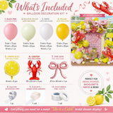 Pink Yellow Lemon Balloon Arch Kit | Bridal Shower, Birthday Party Decor