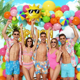 Tropical Pool Party Balloon Arch Kit | Beach Luau Summer Birthday Decor