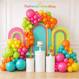 Tropical Balloon Arch Kit | Rainbow Garland, Summer Party Decor