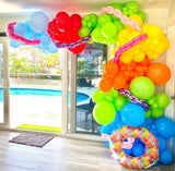 Tropical Balloon Arch Kit | Rainbow Garland, Summer Party Decor