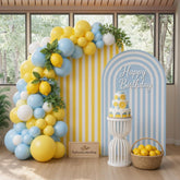 Lemon Balloon Arch Kit | Blue Yellow Summer Birthday Garland
