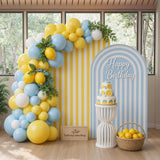 Lemon Balloon Arch Kit | Blue Yellow Summer Birthday Garland