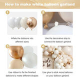 White Gold Balloon Arch Kit | Boho Wedding, Baby Shower, Birthday Garland