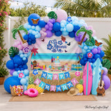 Hawaiian Balloon Garland Kit | Ohana Theme, Palm Tree, Aloha Party Decorations