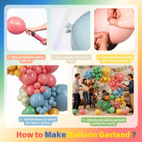 Retro Boho Balloon Arch Kit | Dinosaur, Flower, Number 1 Balloons (Sweet One Birthday)
