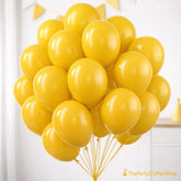 Mustard Yellow Latex Balloons | 12 Inch Party Decor (101pc)