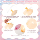 Dusty Pink Balloon Arch Kit | Blush, Pearl White, Ocean Baby Shower Decor