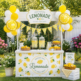 Lemonade Stand Party Decor Kit, Yellow White Balloons, Summer Birthday Banner