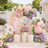 Pastel Floral Balloon Garland Kit, Baby in Bloom Shower Decor