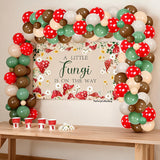 Mushroom Baby Shower Decorations, A Little Fungi Banner, Balloon Garland, Garden Party Decor