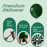 Dark Green Balloon Garland Kit, Forest Jungle Birthday Baby Shower Decor