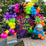 Neon Balloon Arch Kit | Glow in Dark Garland, 80s 90s Disco Party Decor