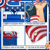 Patriotic Labor Day Door Banner, American Holiday Porch Decor