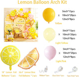 Lemonade Balloon Arch Garland Kit | Pink Yellow Party Decor (136 Pc)