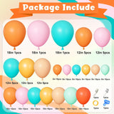 Tropical Hawaiian Balloon Garland Kit | Luau Party Decor, Flamingo Beach Birthday Baby Shower Balloons
