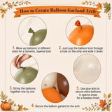 Fall Balloon Arch Kit, Autumn Harvest Sage Green Brown Garland, Thanksgiving Baby Shower Decor