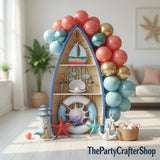 Tropical Balloon Garland Arch Kit | Retro Orange, Aqua, Teal, Blue, Rose Gold Party Decor