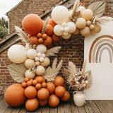 Burnt Orange Balloon Garland Arch Kit, Terracotta Latex Balloons, Fall Party Decorations