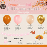 Pink Little Pumpkin Balloon Arch Kit, Burnt Orange Nude Pink Gold Garland, Girl Fall Boho Baby Shower Birthday Party Decor