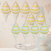 12pc Large Ice Cream Foil Balloons | 19 Inch Summer Party Decorations