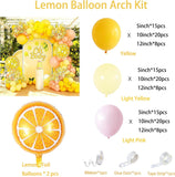 Pink Yellow Lemon Balloon Arch Kit | Pastel Party Decor (Birthday, Baby Shower)