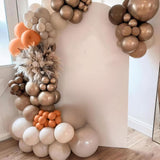50PCS Burnt Orange Brown Fall Balloons, Nude Tan Champagne Balloon Set, Boho Thanksgiving Baby Shower Wedding Birthday Decor