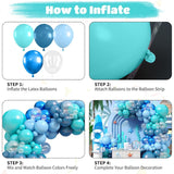 Ocean Theme Balloon Arch Kit | Turquoise Blue Teal Party Decor