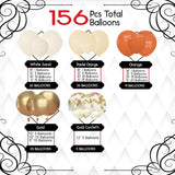 Orange Gold Balloon Garland Arch Kit, Pastel Fall Autumn Baby Shower Birthday Decor