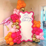 Pink Orange Balloon Arch Kit | Hot Pink Gold Balloons for Birthday Wedding Decor