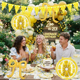 Yellow Lemonade Balloon Arch Kit | Lemon, Bow Foil Balloons, Banner