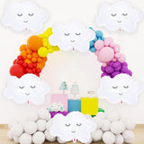 Smiling Cloud Balloons | 30 Inch Party Decorations (Set of 6)