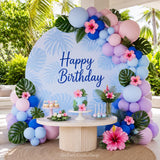 Tropical Balloon Arch Kit | Hawaiian Luau Birthday Decorations, Hibiscus, Palm Leaf Balloons