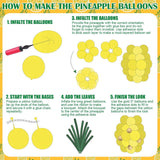 Pineapple Balloon Kit | Gold Green Tropical Luau Party Decorations
