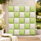 Green White Square Foil Balloon Wall Kit | Mexican Birthday, Baby Shower Decor