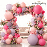 Hot Pink Purple Balloon Arch Kit | Lavender, Lilac, Mauve, Peach Garland