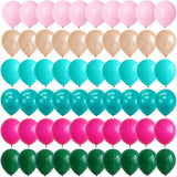 140pc Tropical Balloon Arch Kit | Hawaiian Flamingo Luau Birthday Beach Summer Party Decorations
