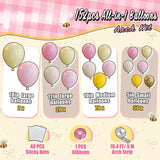 Pastel Bee Balloon Arch Kit | Pink, Yellow, Ivory, White Macaron Balloons
