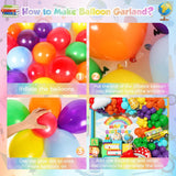 Rainbow Balloon Arch Kit | School Bus, ABC, Pencil Balloons (Back to School Decor)