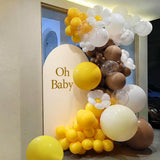 Neutral Balloon Garland Arch Kit, Yellow Brown White Party Decor