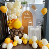 Neutral Balloon Garland Arch Kit, Yellow Brown White Party Decor