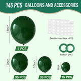 Dark Green Balloon Garland Kit, Forest Jungle Birthday Baby Shower Decor